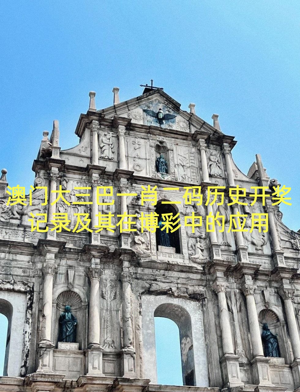 澳门大三巴一肖二码历史开奖记录及其在博彩中的应用